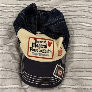 Navy and Cream Disney Cap